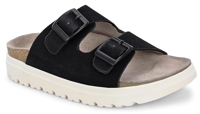 AFROJACK Orginal Leather Sandals | Casual Sliders For Womens (s610)