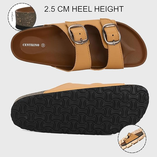 Centrino Women's Slipper/Sliders |Pu Padding On The Footbed |Bounce Back Technology | Comfortable & Lightweight |Everyday Flip Flops For Ladies (7691)