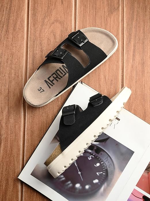 AFROJACK Orginal Leather Sandals | Casual Sliders For Womens (s610)