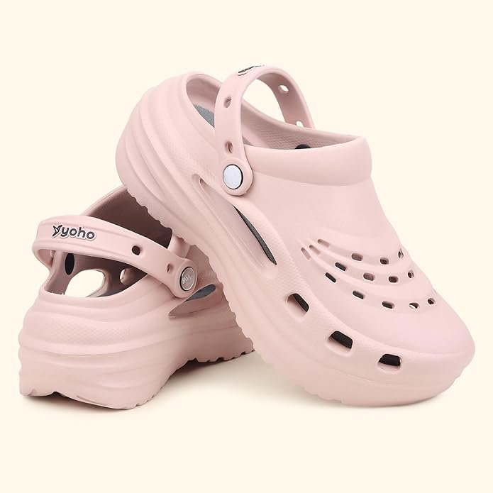 YOHO Jumbo Clogs 002 for Women | Bouncy Comfort | Easy-Clean Design | Indoor-Outdoor Versatility