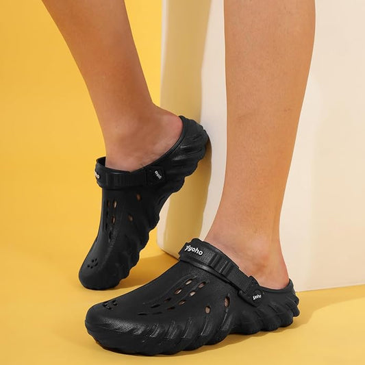 YOHO Wavy Clogs for Men | Trendy | Lightweight | Waterproof l Comfortable l Cushioned