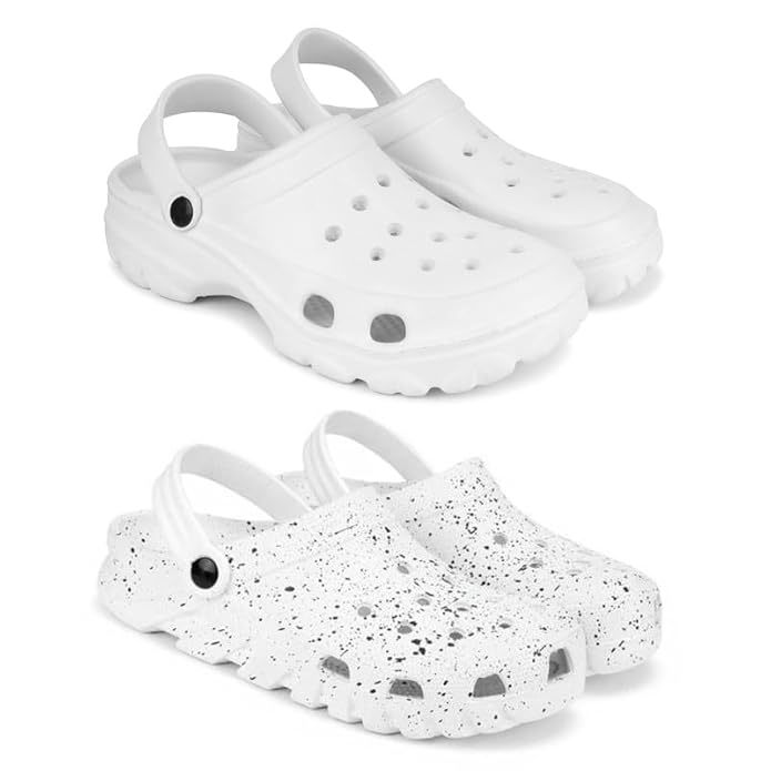 Lightweight Classic Clogs || Sandals with Slider Adjustable Back Strap for Men-Combo-COMBO(2)-3122-3057-10 -P2