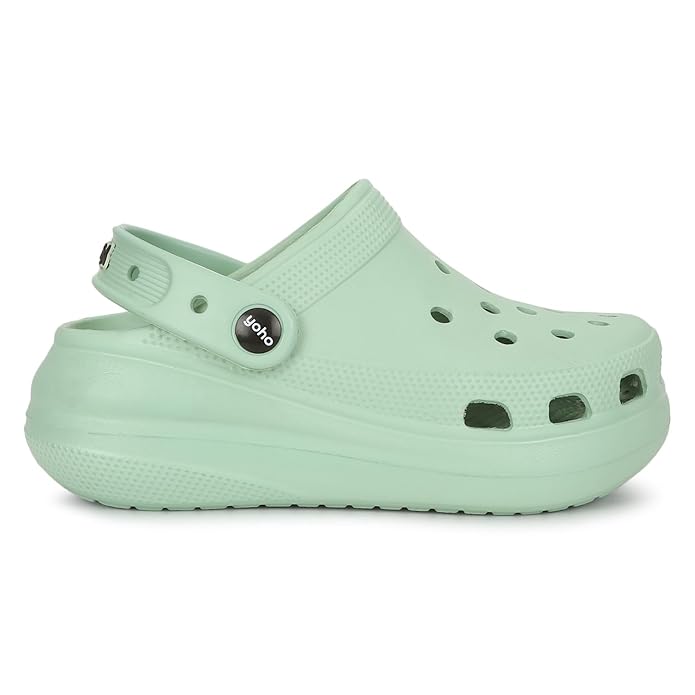 YOHO High Heel Clogs for Women | Cushioned Footwear | Lightweight | Waterproof Clogs for Women