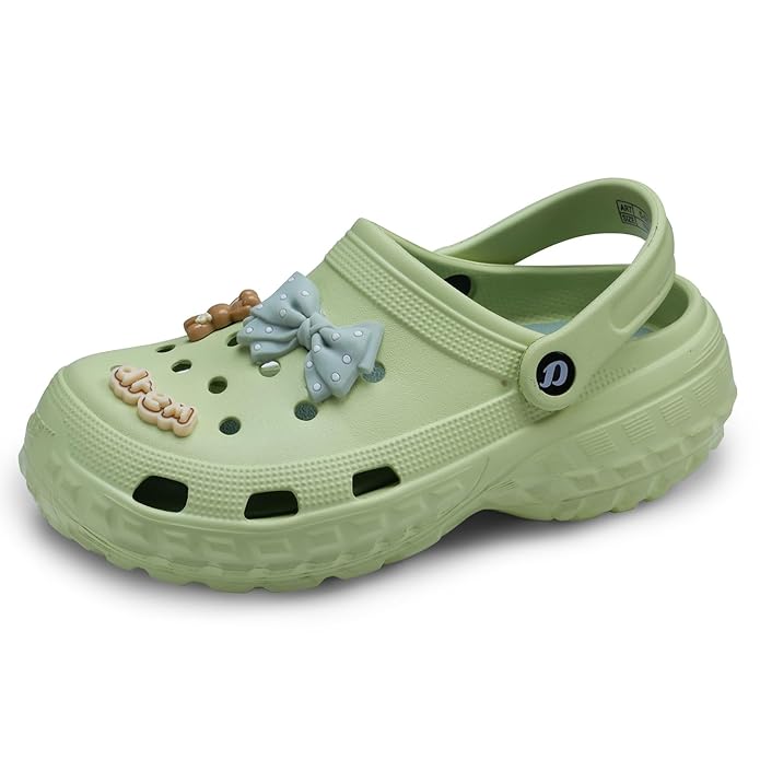 DOCTOR EXTRA SOFT Women's UltraSoft Charms Clogs/Sandals with Adjustable Back Strap for Adult| Comfortable & Light Weight | Stylish & Anti-Skid |Waterproof & Everyday Use Mules for Girls & Ladies D-522